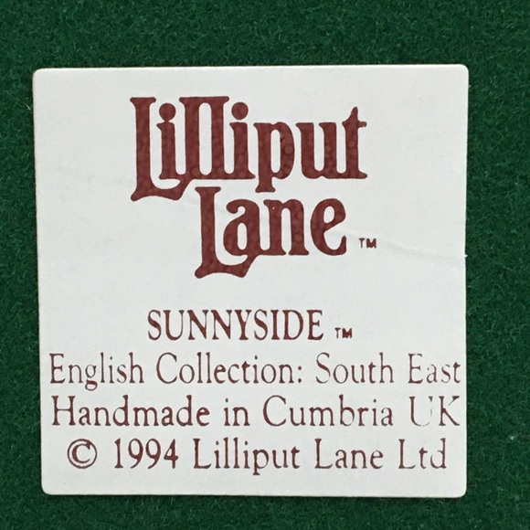 Vintage 1994 LILLIPUT LANE SUNNYSIDE Cottage (L0693) UK mini collectable - Picture 10 of 14